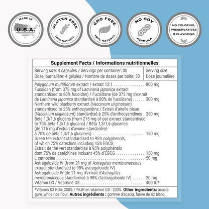 Supersmart - Activador de Células Madre – Beta-glucanos (70% 1,3/1,6) – fibra soluble que apoya el sistema – Image 4