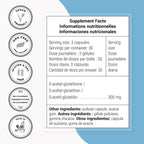 Supersmart S-Acetyl Glutathione 300mg/day (High Absorption) - Stable form of L-Glutathione Tripeptide - GSH Supplement | Non-GMO & Gluten Free - 90 Vegetable Capsules