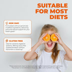 ELICORE Premium Kids Omega 3 Gummies – Sabor Naranja – 2 Meses de Suministro