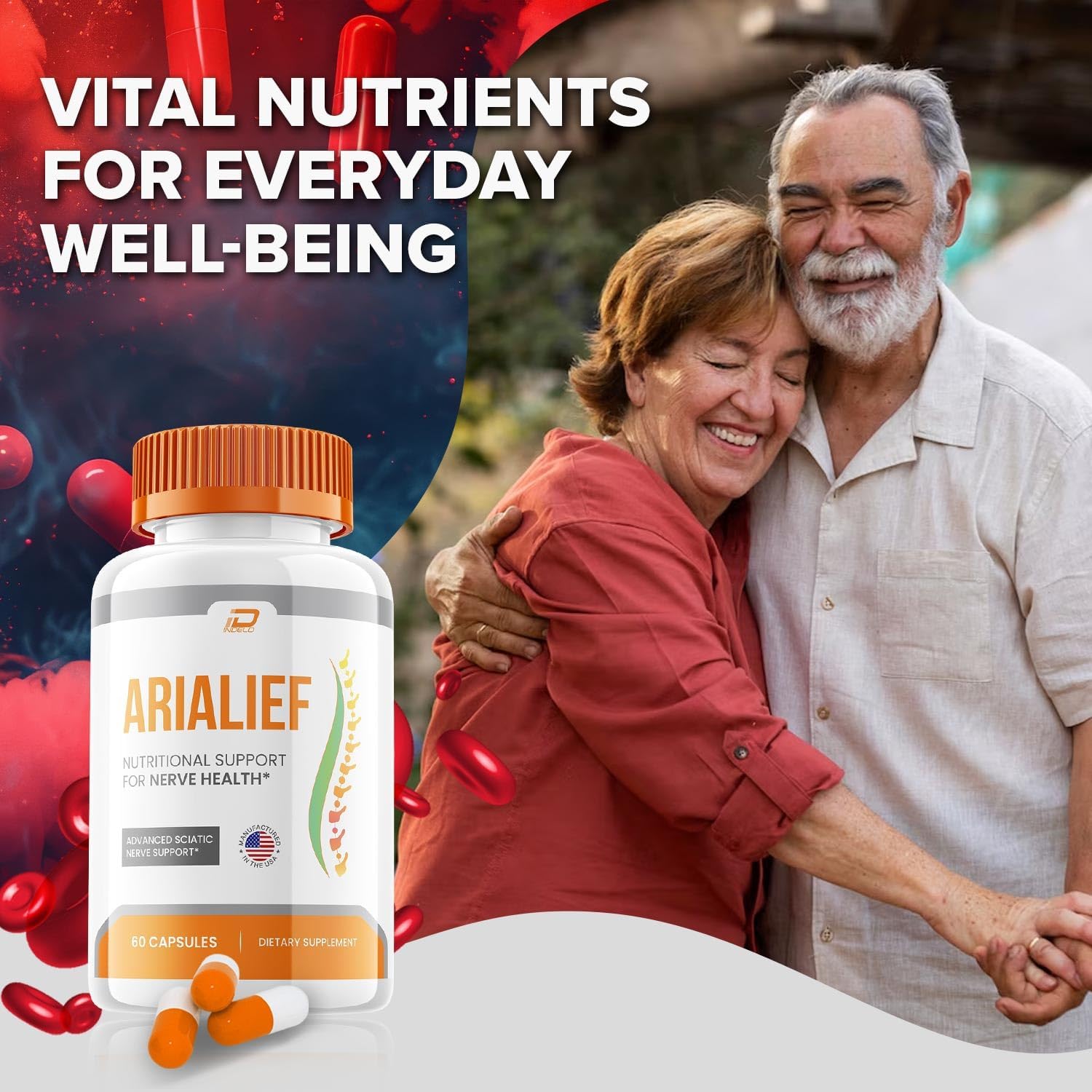 Arialief Cápsulas, Suplemento Avanzado, Fórmula Natural (2 Paquetes - 120 Cápsulas)