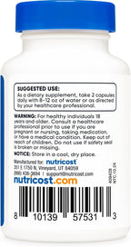 Nutricost Uridine Monophosphate (UMP) 60 Capsules, 600 mg per Serving - Vegan, 30 Servings
