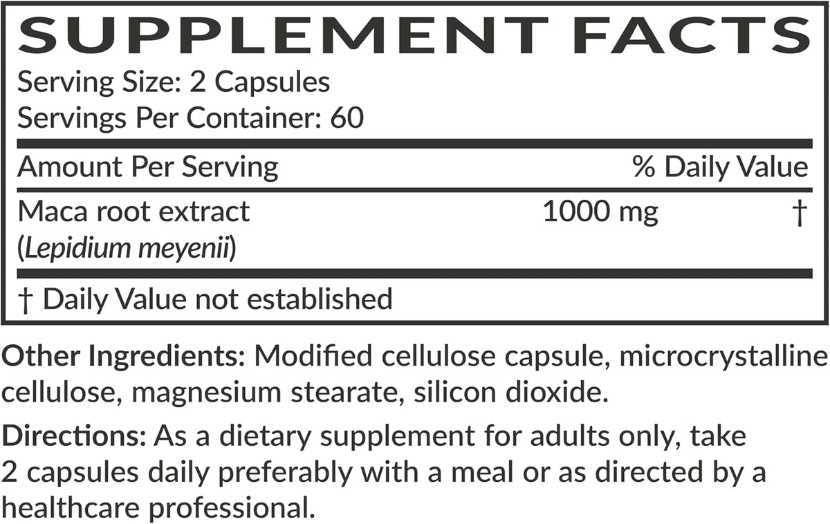 Futurebiotics Maca Root Extra Strength – 120 Cápsulas Vegetales – Apoyo para Energía, Vitalidad y Salud Reproductiva – Image 8
