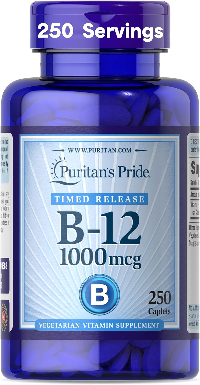 Vitamina B12 1000 mcg Liberación Prolongada - Puritan's Pride