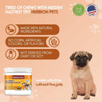 Herbion Pets Allergy + Immune Chews con Kelp y Vitamina C, 120 Masticables Blandos, Sabor Vegetal Natural, para Perros de 12 Semanas o Más