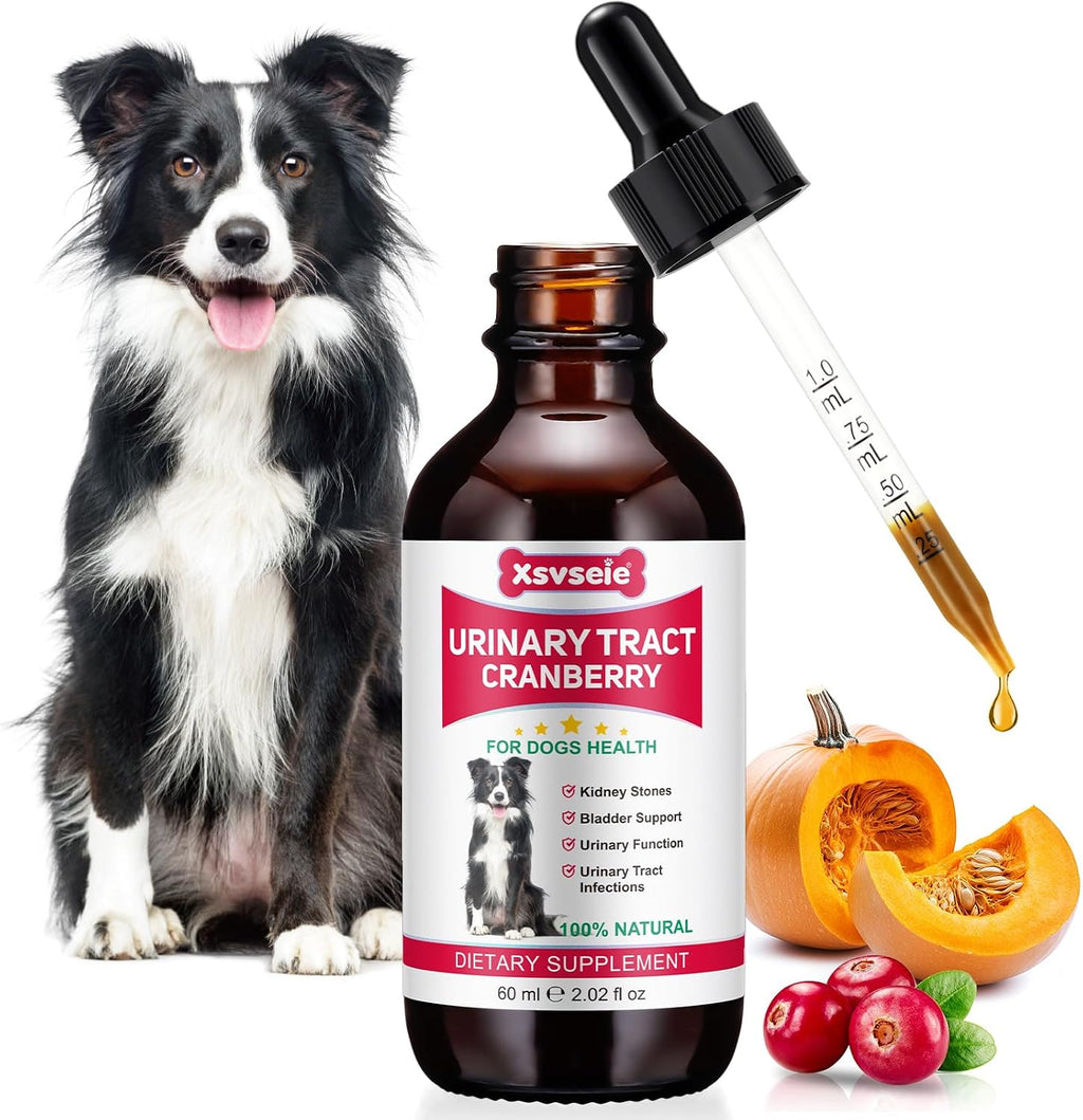 Xsvseie Gotas para Infección Urinaria en Perros - Suplemento Herbal Natural con Arándano para la Salud de la Vejiga