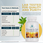 Nature's Lab Vitamin D3 Plus - Vitamina D3 y K2 (MK-7), 5000 UI + 100 mcg, 90 Cápsulas
