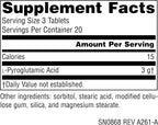 Source Naturals Ácido L-Piroglutámico - Suplemento Alimenticio - 1000 mg - 60 Comprimidos Vegetarianos