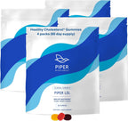 Piper Biosciences Gomitas para el Colesterol con Esteroles Vegetales - 240 Gominolas (4 Paquetes de 60)