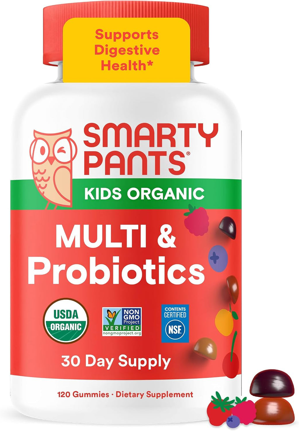 SmartyPants Gomitas Multivitamínicas Orgánicas para Niños - 120 gomitas
