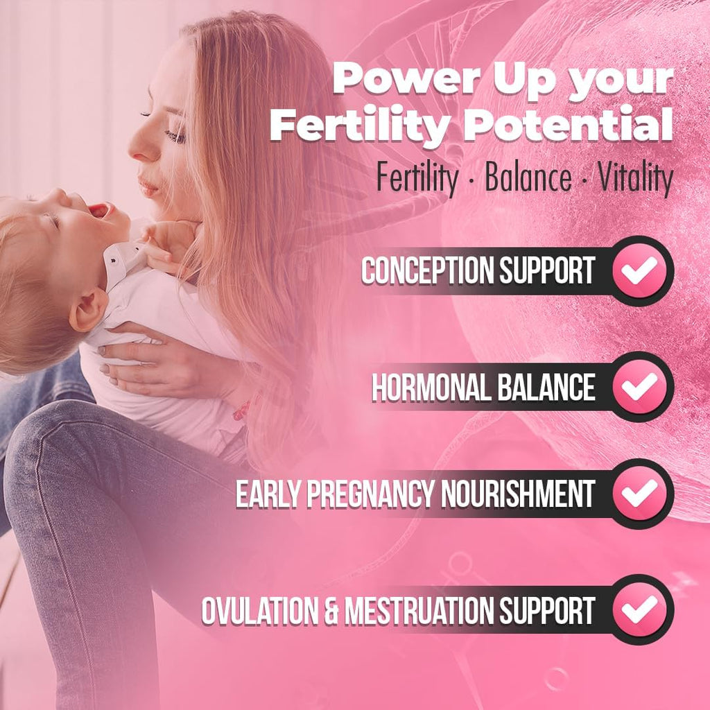 Fertili-t Female – Suplemento de fertilidad natural con Aguaje y Maca Roja, 90 cápsulas