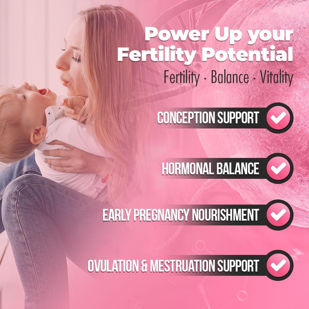 Fertili-t Female – Suplemento de fertilidad natural con Aguaje y Maca Roja, 90 cápsulas