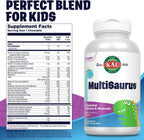 KAL MultiSaurus Multivitamínico Infantil - 180 Gomitas Dinosaurio con 11 Vitaminas y Minerales