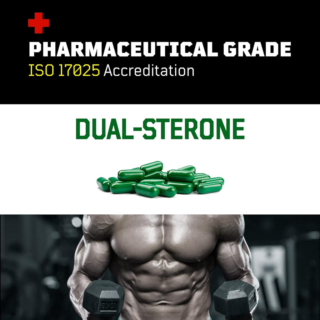 Turkesterone + Ecdysterone | Suplemento Anabólico (180 Cápsulas - 3 Meses) | Pureza 98%-95% | Certificación ISO 17025