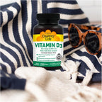 Country Life Vitamina D3 2500 UI – 200 Cápsulas Blandas