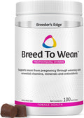 Breeder's Edge Breed to Wean, Multivitamínico Prenatal y Postnatal para Perros y Gatos, 100 Comprimidos