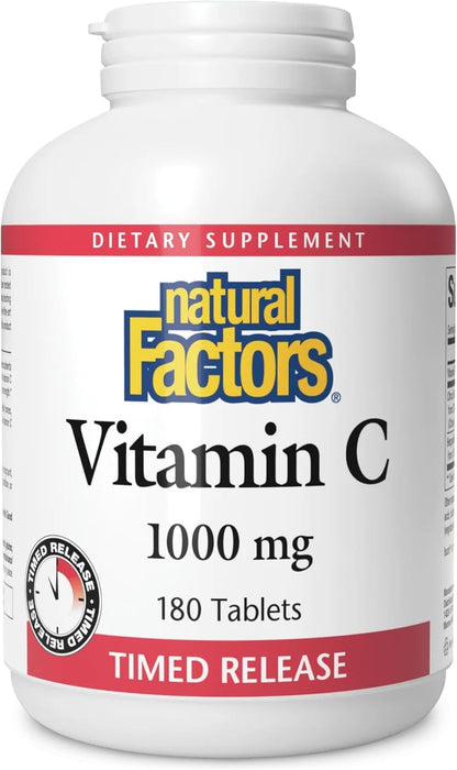 Natural Factors - Vitamina C 1000 mg, Liberación Prolongada, 90 Comprimidos – Image 10