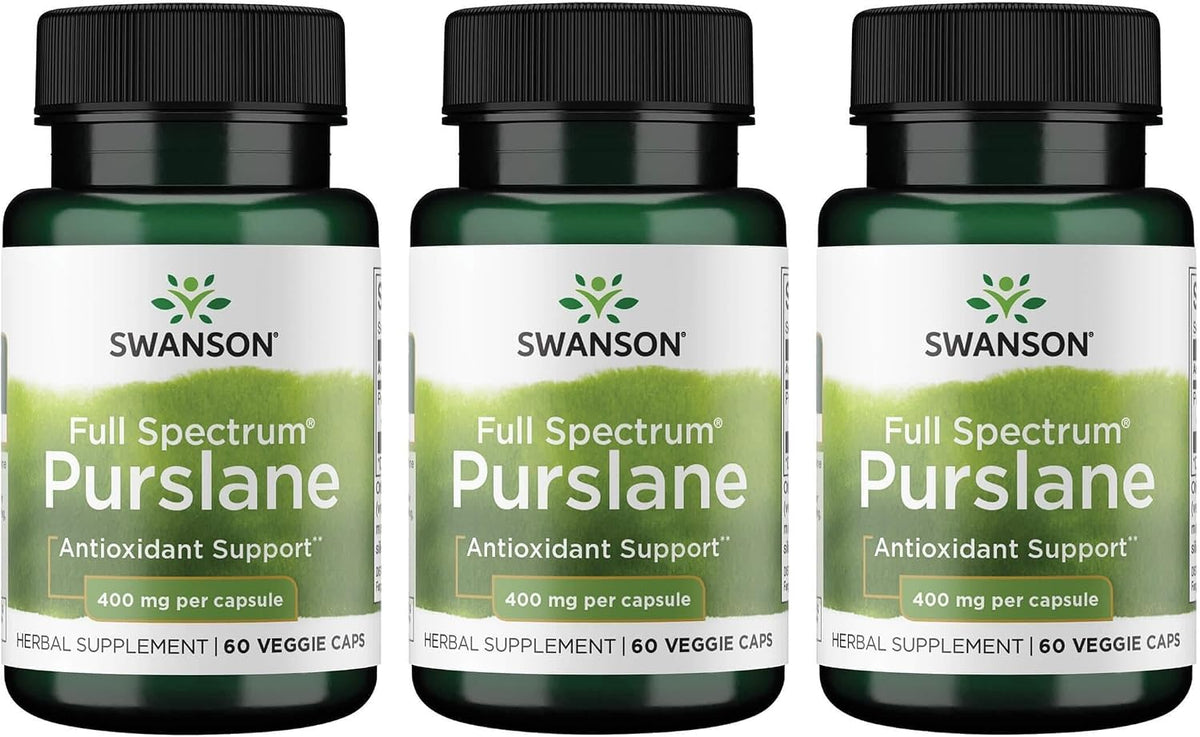 Swanson Full Spectrum Purslane 400 mg - 60 Cápsulas Veganas – Image 5