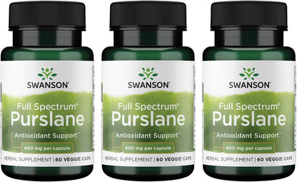 Swanson Full Spectrum Purslane 400 mg - 60 Cápsulas Veganas – Image 5
