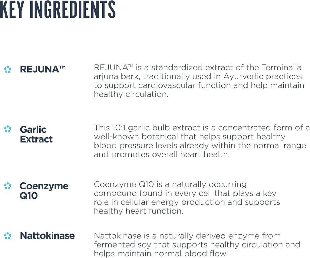 Revive MD Blood Pressure Support - Complejo para la tensión arterial y salud cardiovascular (180 cápsulas veganas)