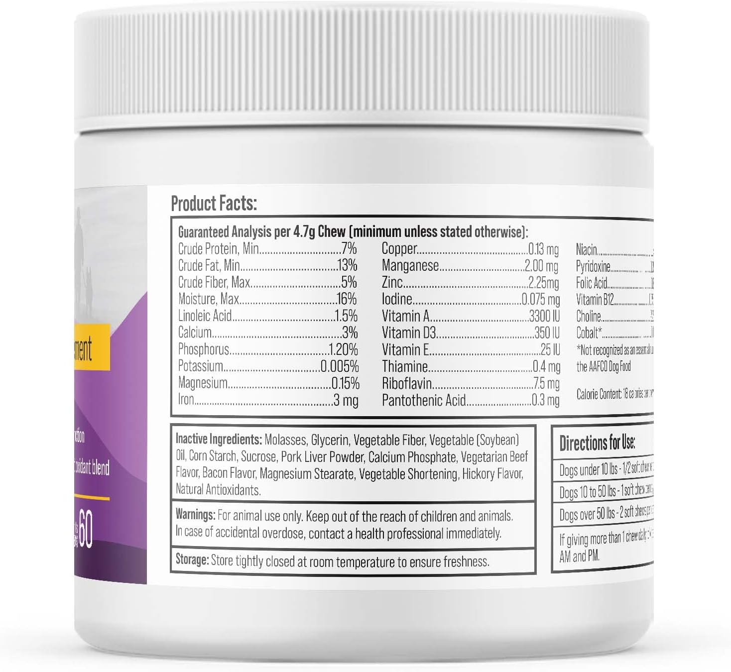 Dr. Boe's Veterinary Essentials MultiPup Vitamin Chews - Complemento multivitamínico para perros