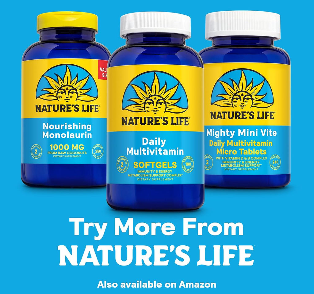 Nature's Life Soft Gelatin Multiple - Complete Multivitamin and Mineral with Iron - 180 Softgels