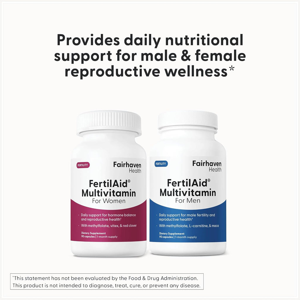 Fairhaven Health FertilAid Combo para Él y Ella – Suplemento de Fertilidad