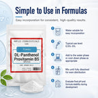 Polvo de Pantenol Puro 100% (DL-Pantenol) - 4 oz