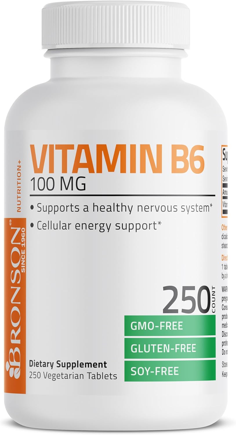 Bronson Vitamina B6 100 mg, 250 Comprimidos