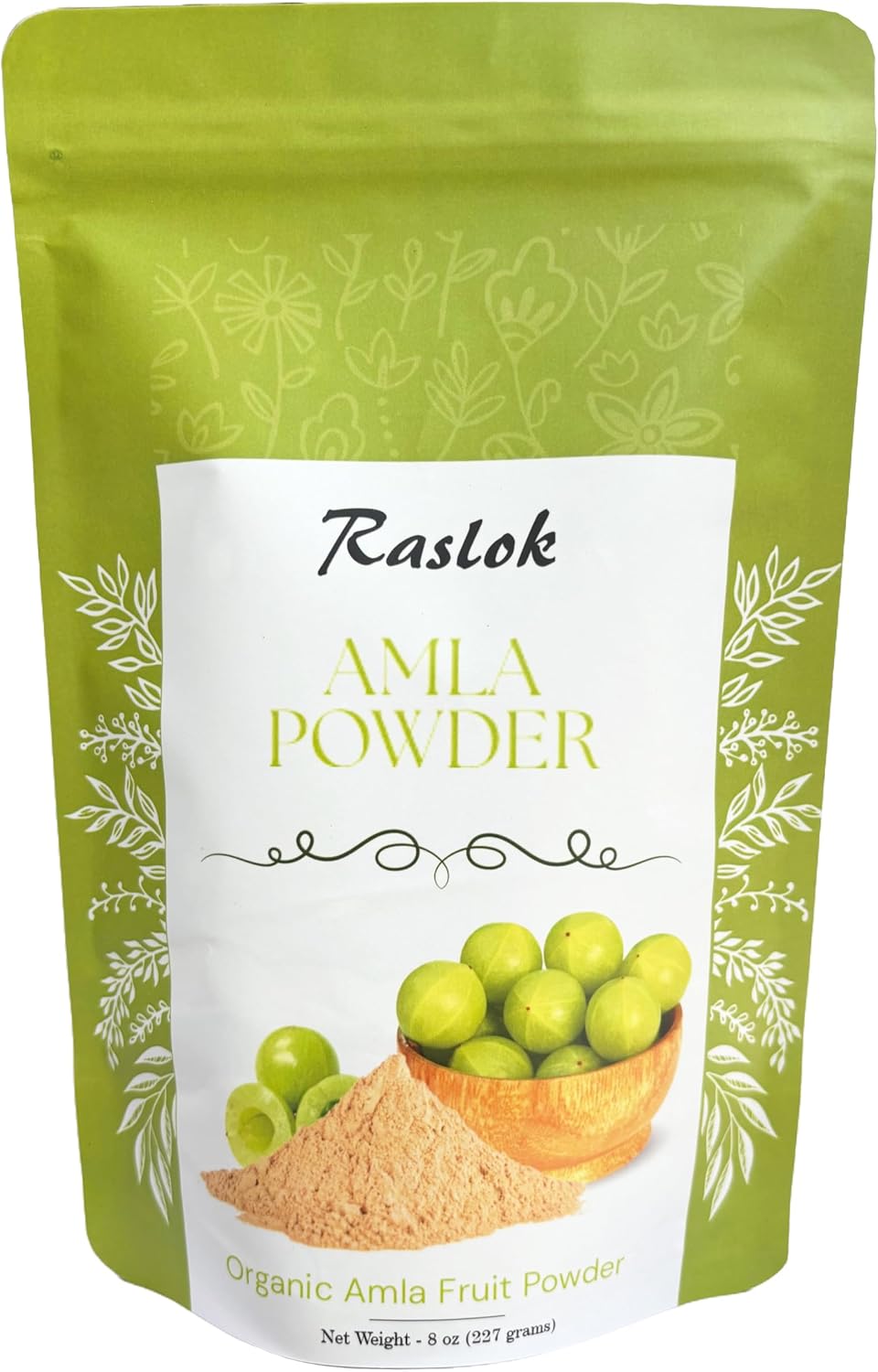 Raslok Amla Powder | Alto en Vitamina C, Antioxidantes, Potenciador de Energía (227 g)