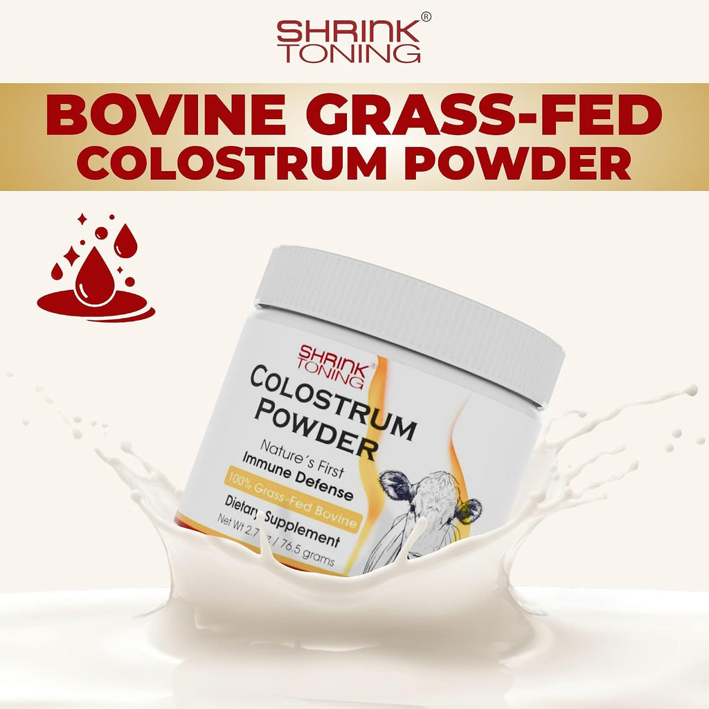 Shrink Calostro en Polvo 76.5g – Suplemento Natural de Calostro Bovino para la Salud General