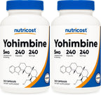 Nutricost Yohimbine HCl 5mg, 240 cápsulas de máxima potencia