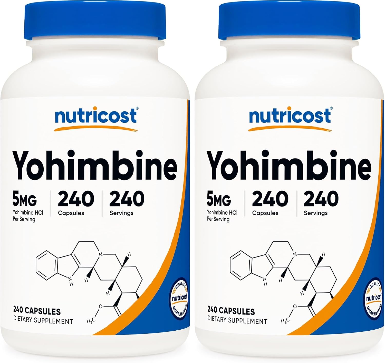 Nutricost Yohimbine HCl 5mg, 240 cápsulas de máxima potencia