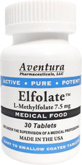 ELFOLATE 7.5mg L-Metilfolato - Complemento Alimenticio de Alta Potencia - 30 Comprimidos