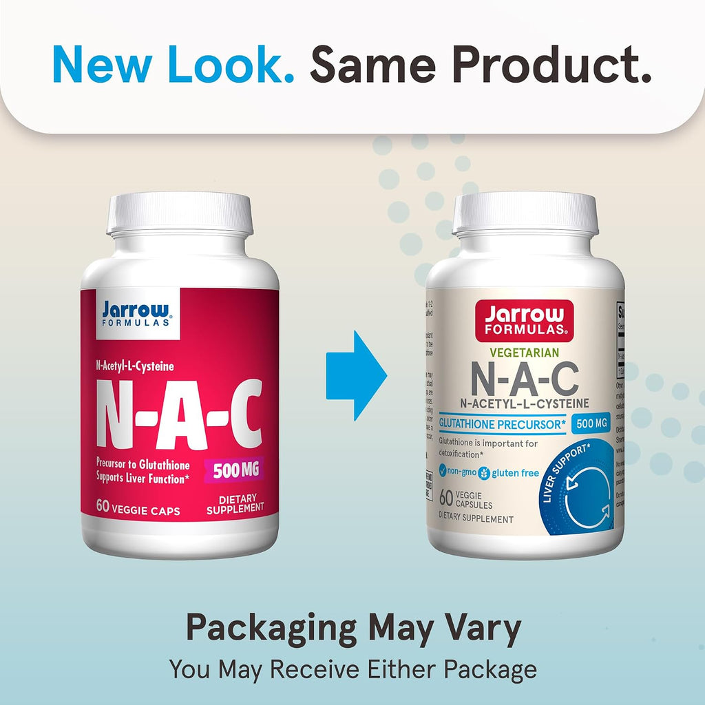 Jarrow Formulas N-A-C 500 mg, 60 Cápsulas Vegetales