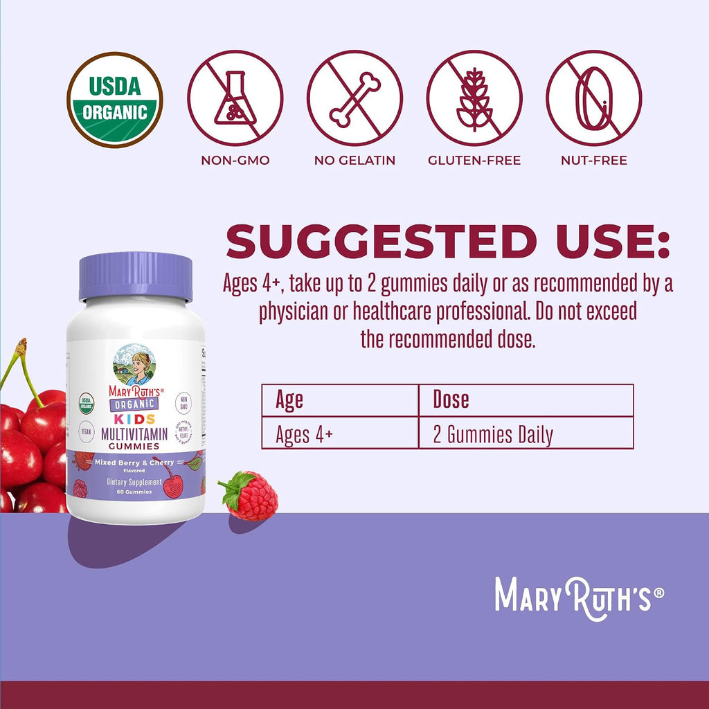 MaryRuth's Multivitamínico Infantil en Gomitas | 60 unidades
