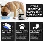 Frenchies vs Mushrooms - Turkey Tail Mushroom for Dogs, Omega-3 & Turmeric | Immune support Mushroom Supplement For Dogs. Helps with digestion, allergies, longevity, lumps & bumps. Frenchie optimized.