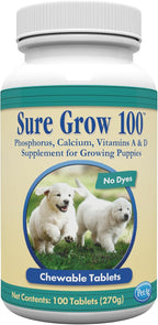 PetAg Sure Grow 100 - 100 Chewable Tablets For Puppies