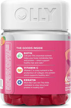 OLLY Gominolas para Cabello, Piel y Uñas - Biotina 2500μg, Keratina y Vitamina C - Sabor a Pomelo - 60 unidades