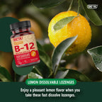 Deva Vegan Vitamina B12 con Metilcobalamina, B6 y Ácido Fólico - 1000 mcg - 90 Comprimidos