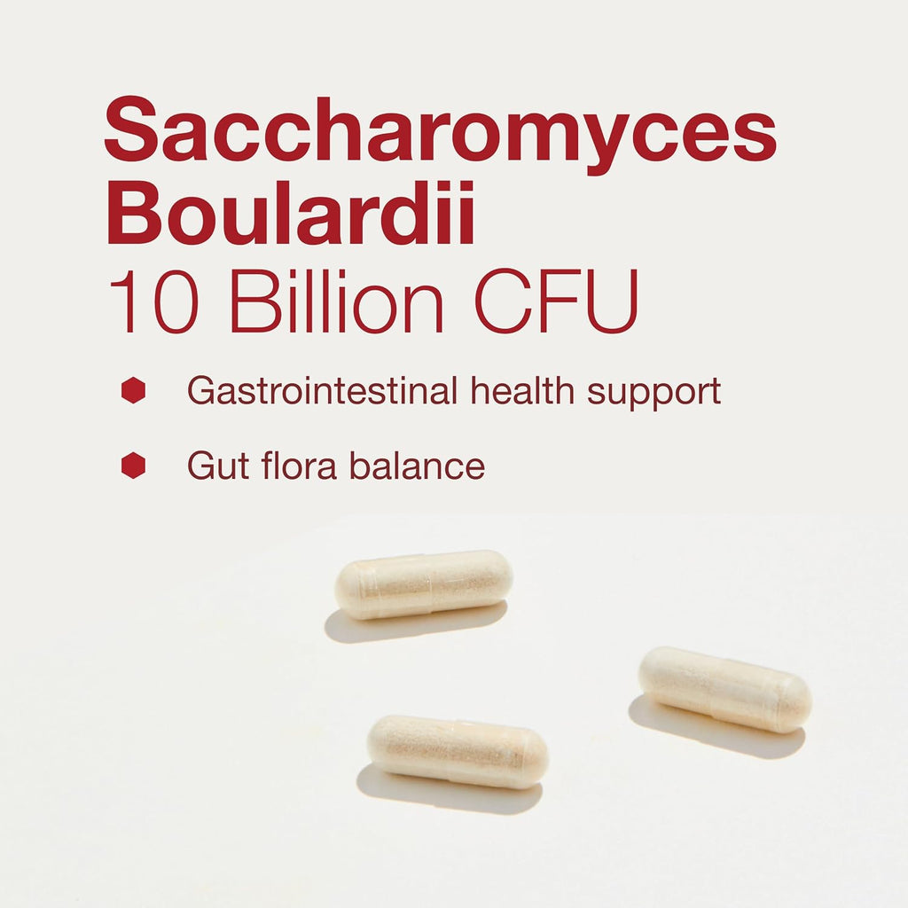 PROTOCOL FOR LIFE BALANCE Saccharomyces Boulardii - 10 Billion CFU - Probiotic - 60 Capsules