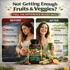 Super Fruits and Veggies - Suplemento de Frutas y Verduras Naturales (60 Días)