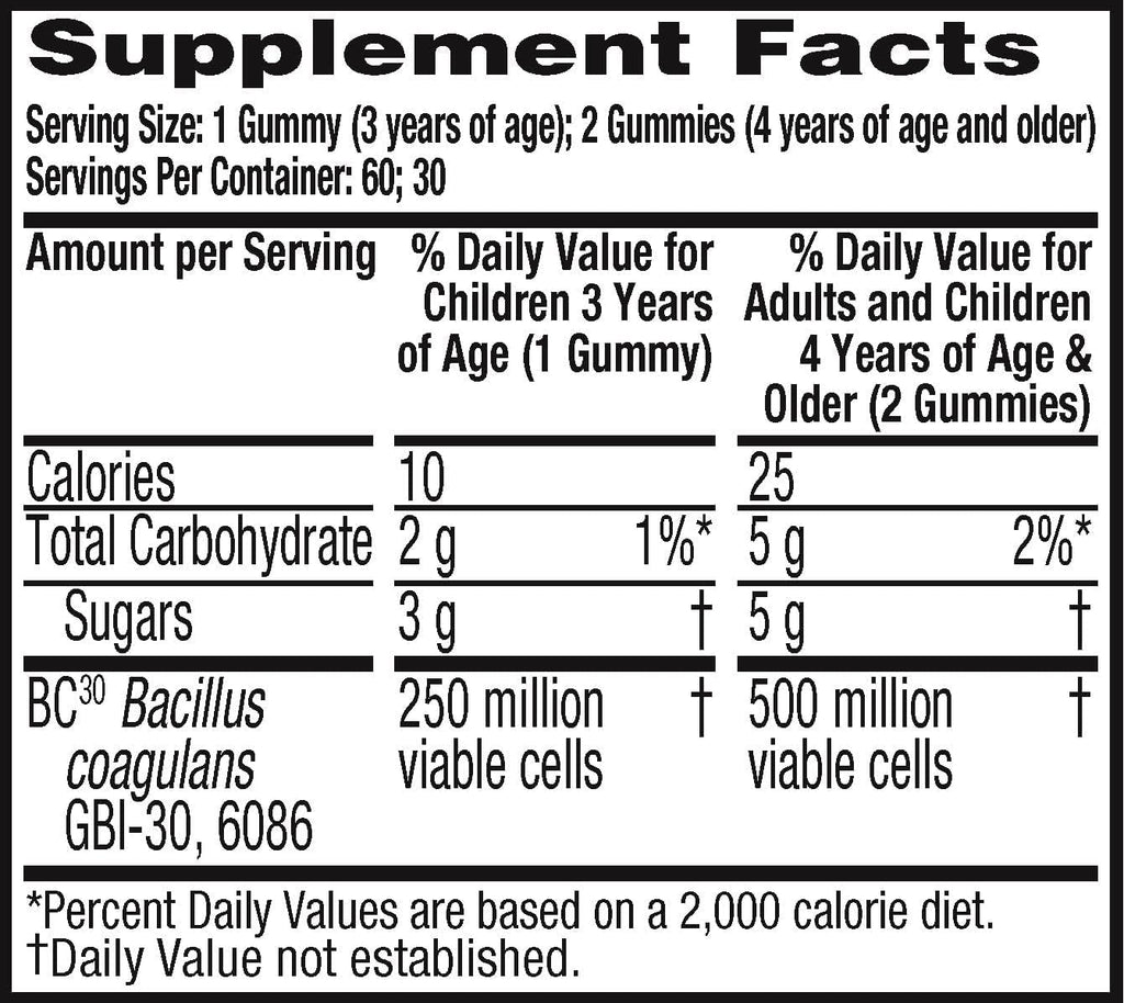 Schiff Sustenex Probiotic Gummies Assorted Fruit Flavor - 60 Gummies