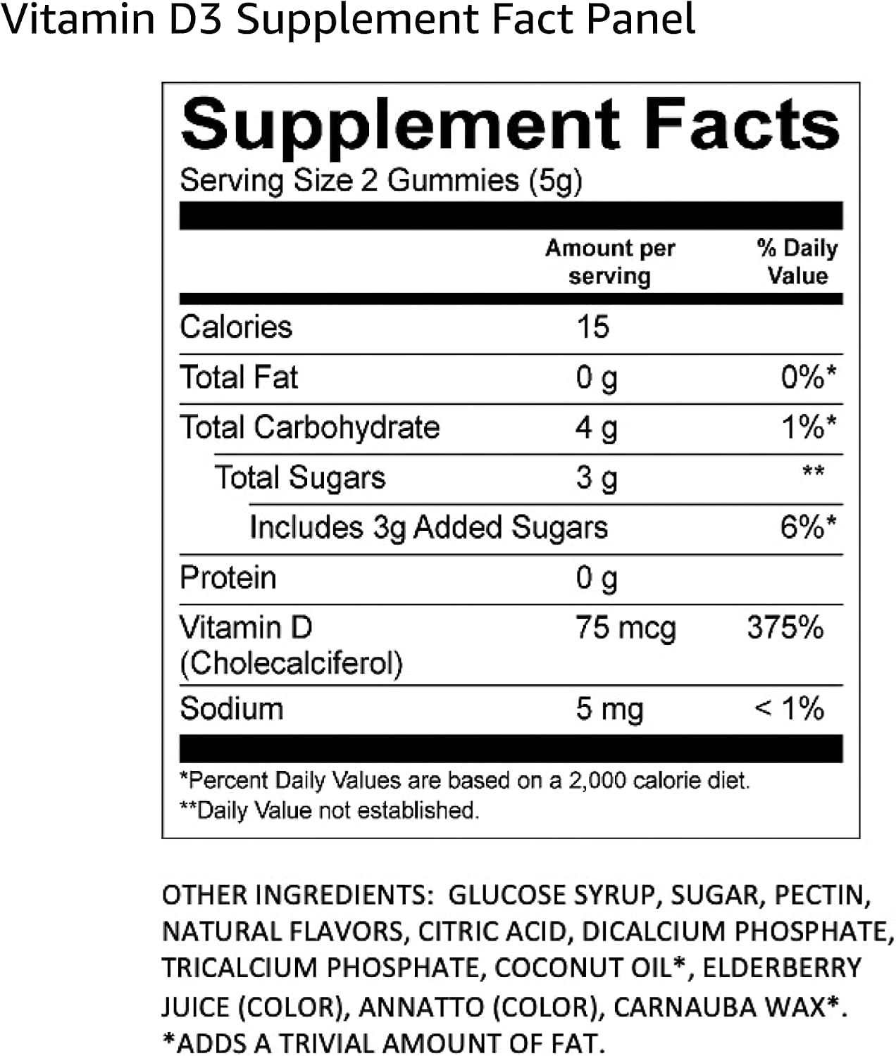 Restorz Vitamin D3 Gummies (120 uds) - Gominolas Veganas Sin Gluten - Sabores Melocotón, Mango y Fresa