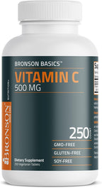 Bronson Vitamina C 500 mg - 250 Comprimidos Vegetarianos