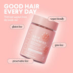 MONDAY HAIRCARE Gominolas de Biotina 2500 mcg con Vitamina C y E - 60 unidades