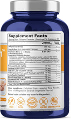 NusaPure CandiHealth Complex Capsules, 500 mg Oregano Leaf & 400 mg Caprylic Acid, 120 Veg Capsules (Non-GMO, Vegan)
