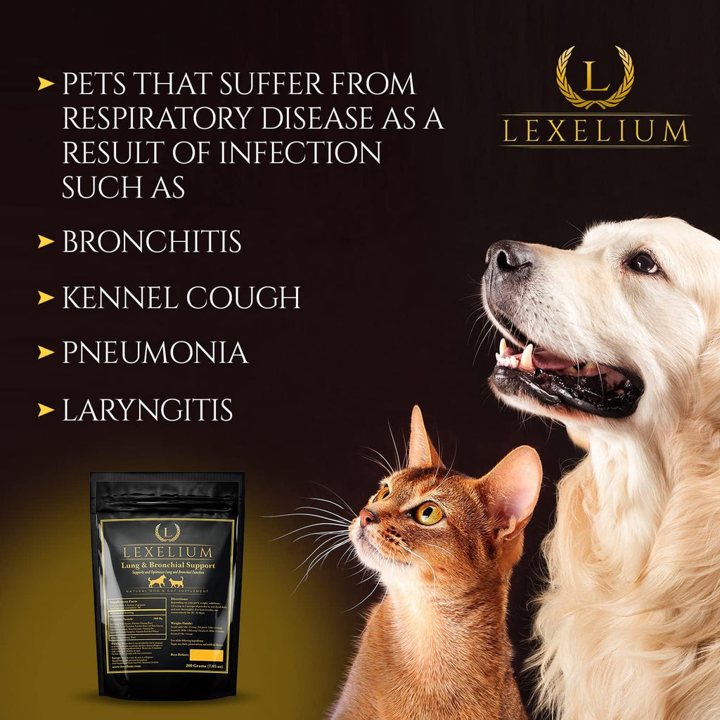 Lexelium Complemento Pulmonar y Bronquial para Perros y Gatos - 200g