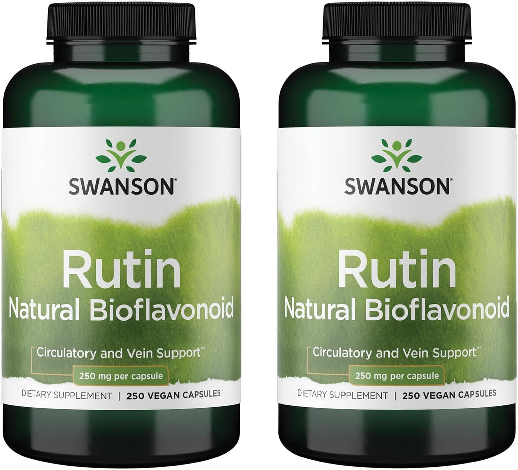 Swanson Rutin Bioflavonoide Natural 250 mg 250 Cápsulas (Paquete de 2)