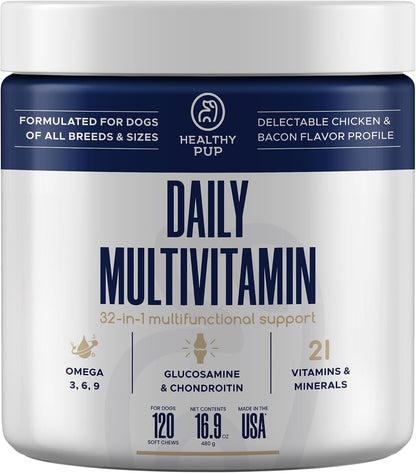 Suplemento multivitamínico para perros - 120 – Vitaminas del grupo B: Contribuyen al metabolismo energético, la – Image 1