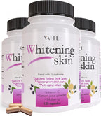 VAITE Cápsulas de Glutatión Reducido 1000 mg con Vitamina C y Extractos Vegetales - Apoyo para una Piel Radiante - 120 Cápsulas (3 Paquetes)